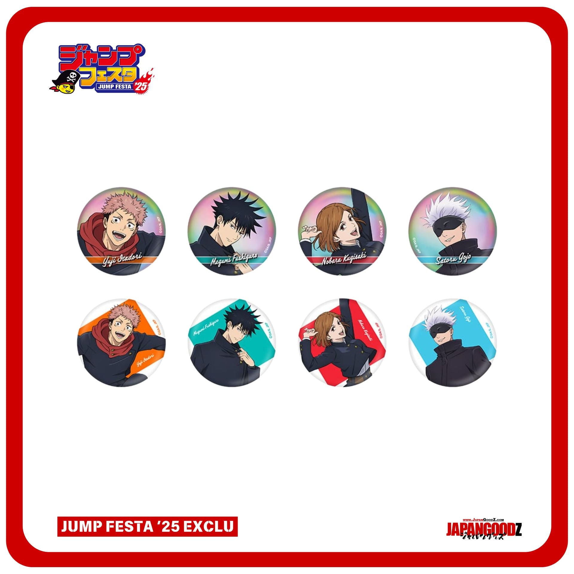 JUMP FESTA 2025 – JUJUTSU KAISEN - Metal Badges (UNIT)