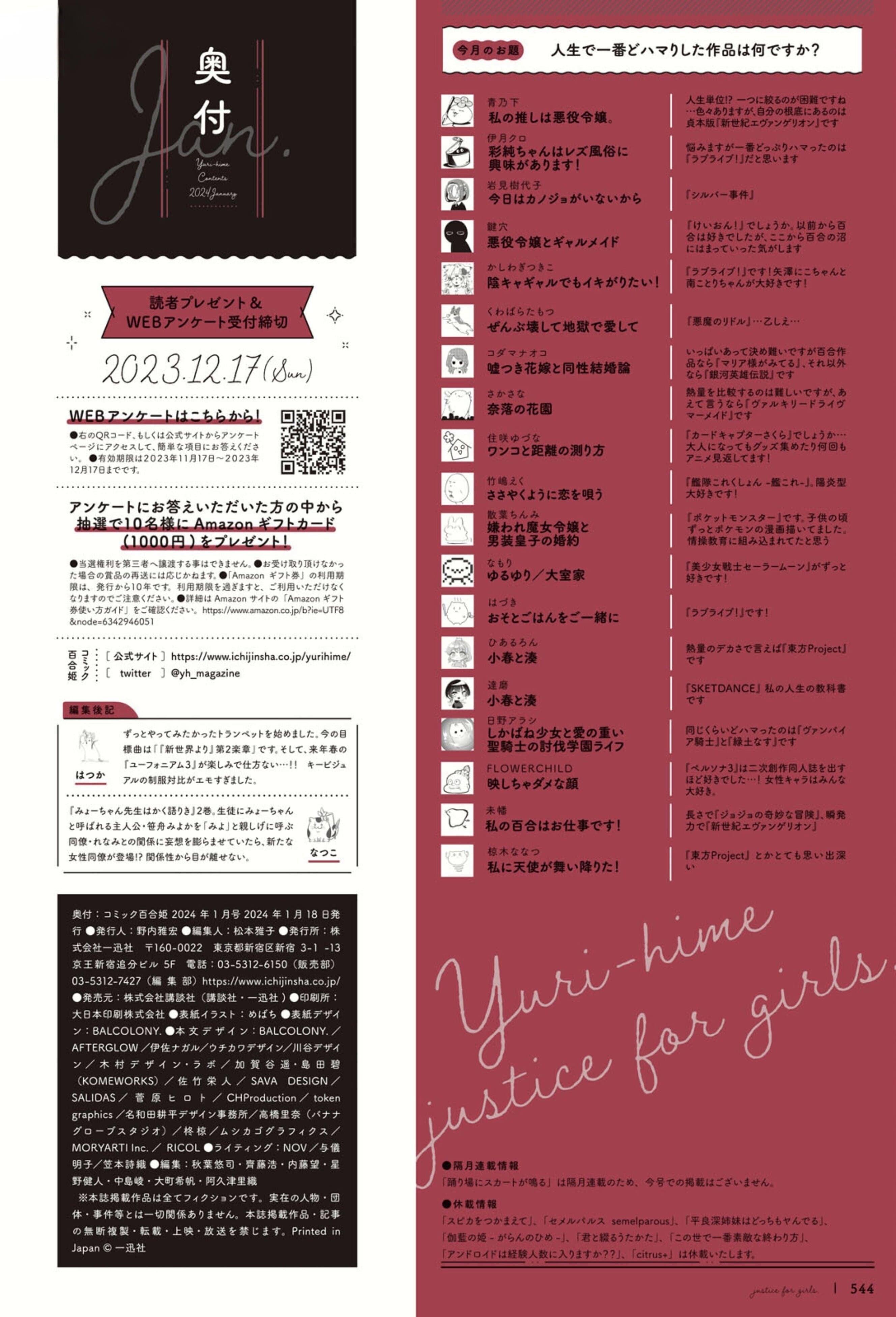 Comic Yuri Hime #1 2024