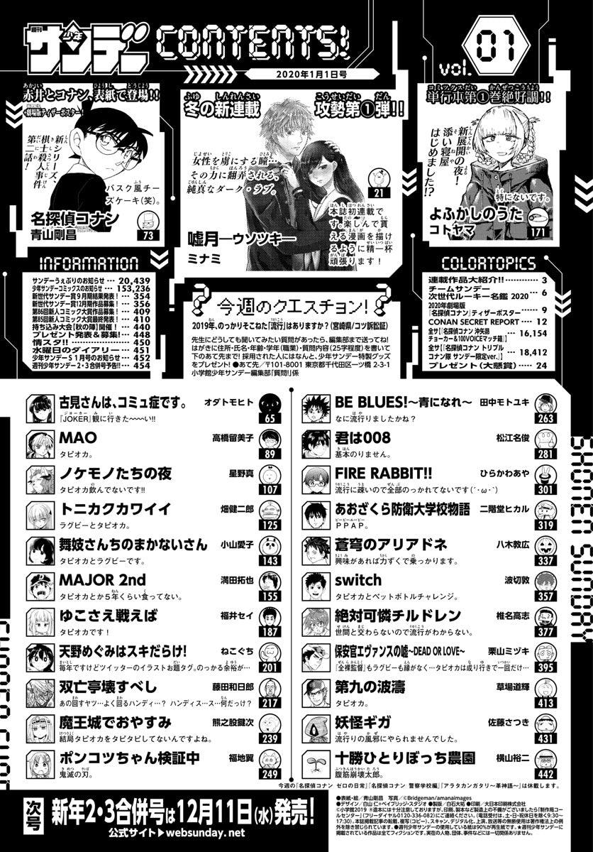 Weekly Shonen Sunday 1 (2020) - DETECTIVE CONAN