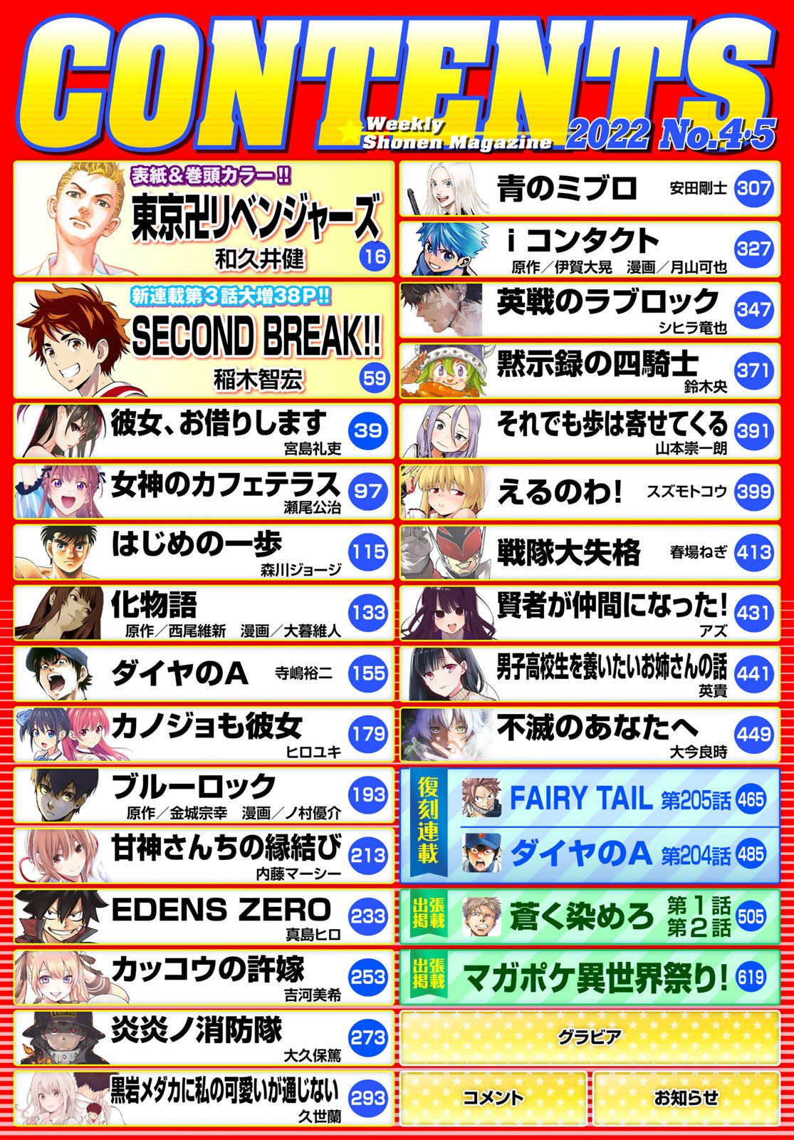 Weekly Shonen Magazine 04-05 (2022) - TOKYO REVENGERS