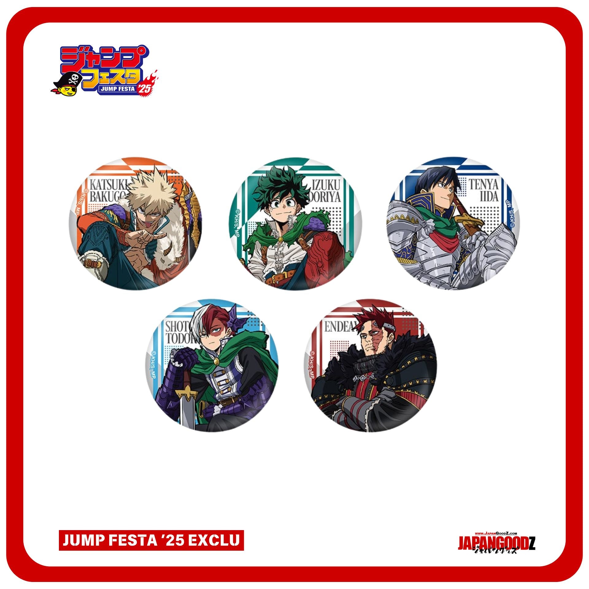 JUMP FESTA 2025 – MY HERO ACADEMIA - Metal Badges (UNIT)