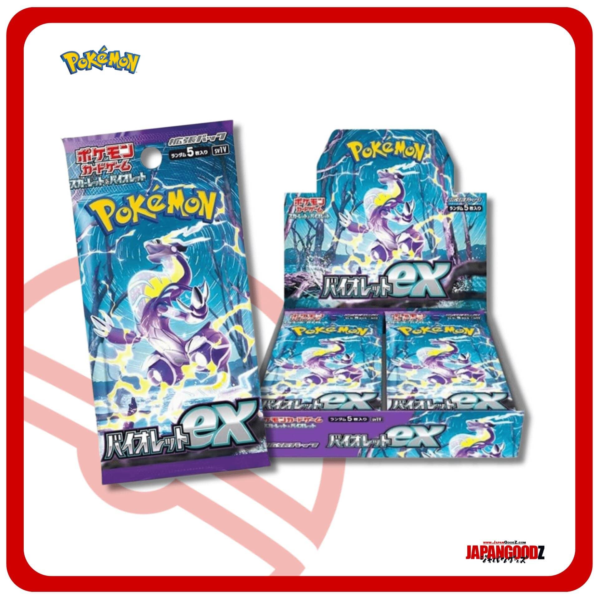 Pokemon Phantasmal Flames Pokmon Scarlet & Violet EX Booster Pack - Japanese Version, Factory Sealed, Miraidon Violet Booster Box Japanese Pokemon Phantasmal Flames Pokmon Scarlet & Violet EX Booster Pack - Japanese Version, Factory Sealed, Miraidon Violet Booster Box Japanese
