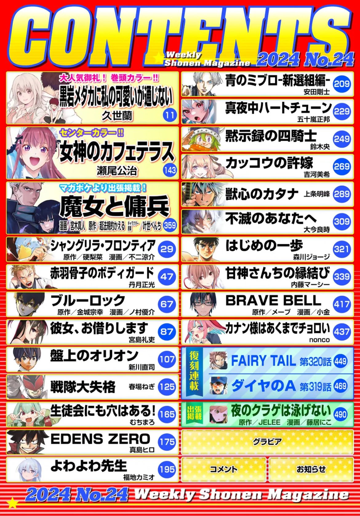 Weekly Shonen Magazine #24 2024