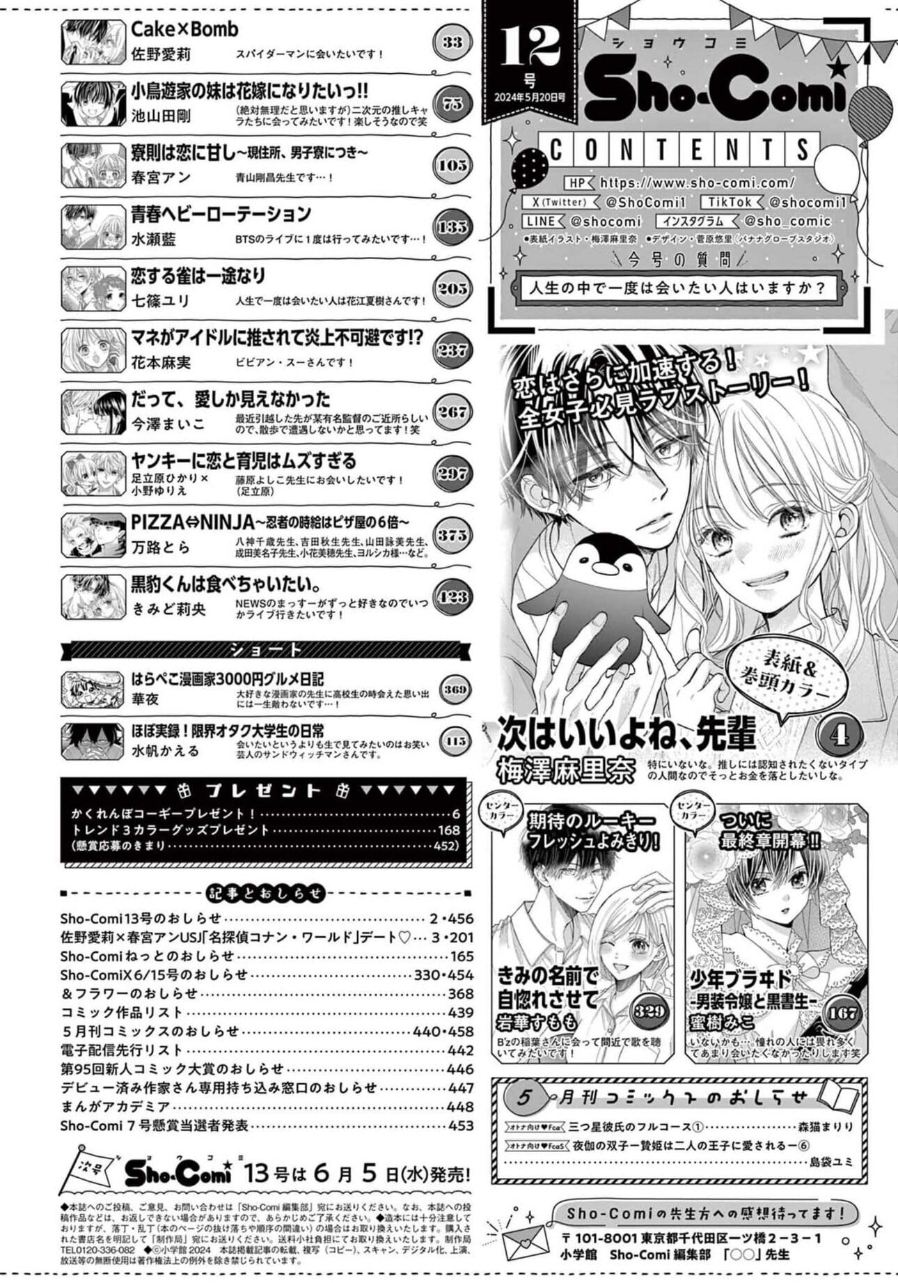 Sho-Comi #12 2024
